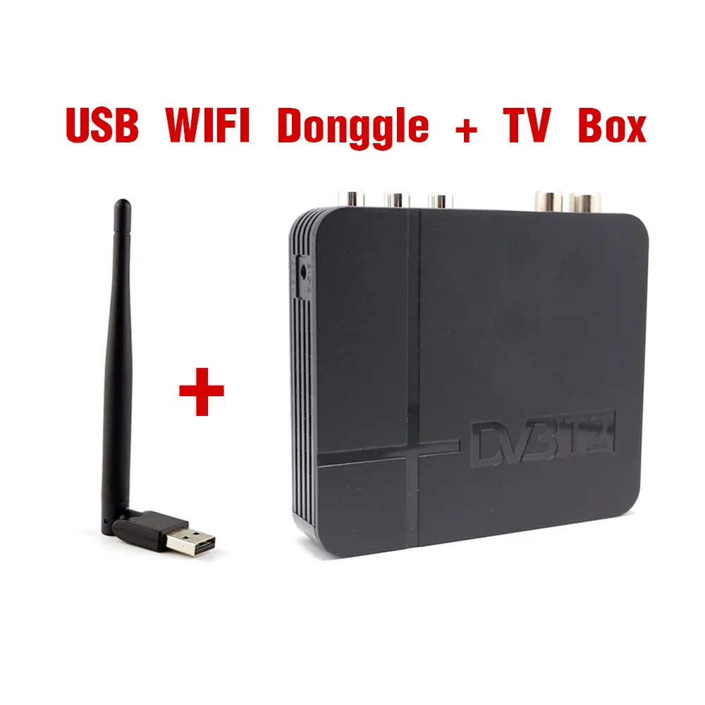 DVB T2 K2 тюнер MPEG4 DVB-T2 HD совместимый ТВ приемник ж/RCA/HDMI PAL/wifi H.264 Авто конверсионная коробка для России/Европы/Таиланда - Цвет: Черный