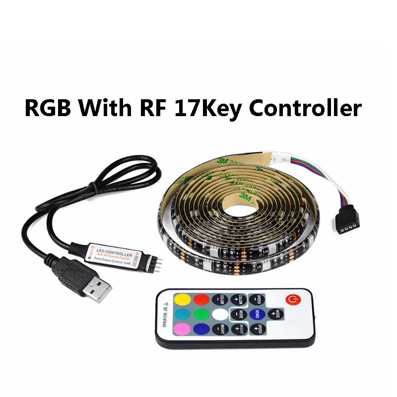 Светодиодные ленты для кухни 16 цветов USB RGB светодиодный SMD5050 30 светодиодный/м