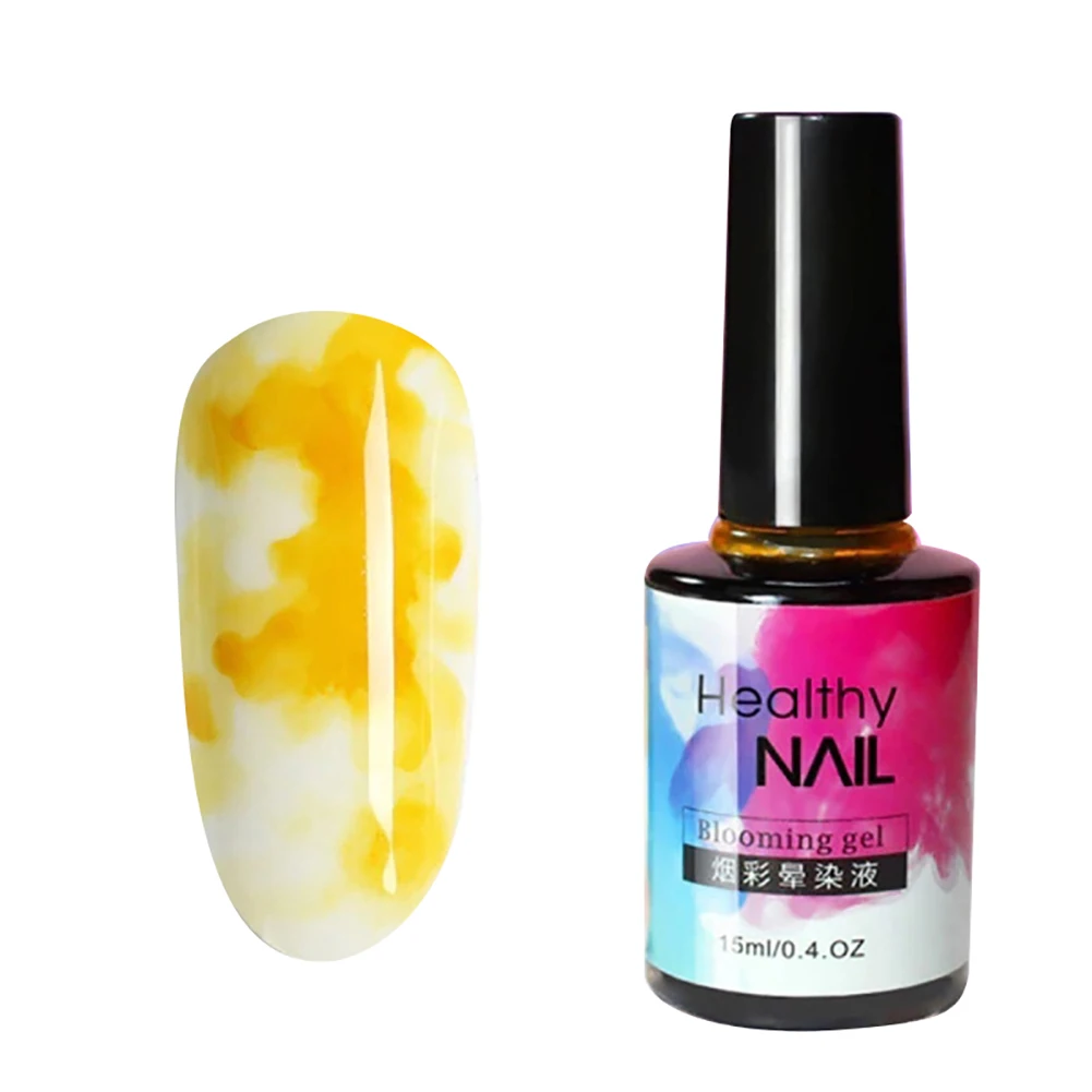 Акварельный лак для ногтей сделай сам растущий гель дизайна дымчатый эффект