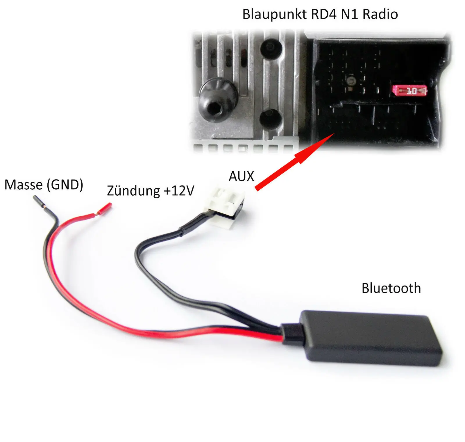 BLUETOOTH AUX адаптер MP3 для Citroen C1 C2 C3 C4 C5 DS3 DS4 Blaupunkt RD4 радио|Кабели адаптеры и разъемы| |