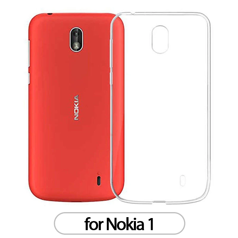 Чехол для Nokia 8 6 5 1 термополиуретановый Силиконовый прочный прозрачный установлены Бампер Мягкий чехол для Nokia 1, 5, 6, 8 лет, прозрачный защитный чехол для задней крышки