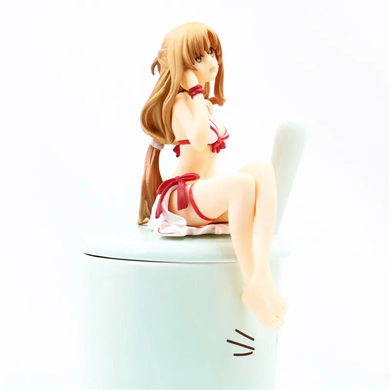 Аниме богиня Sword Art онлайн Yuuki AsunaSitting положение бикини ver. Сексуальные Фигурки