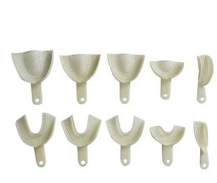 Одноразовые Белые стоматологические материалы пластиковые лотки для зубов