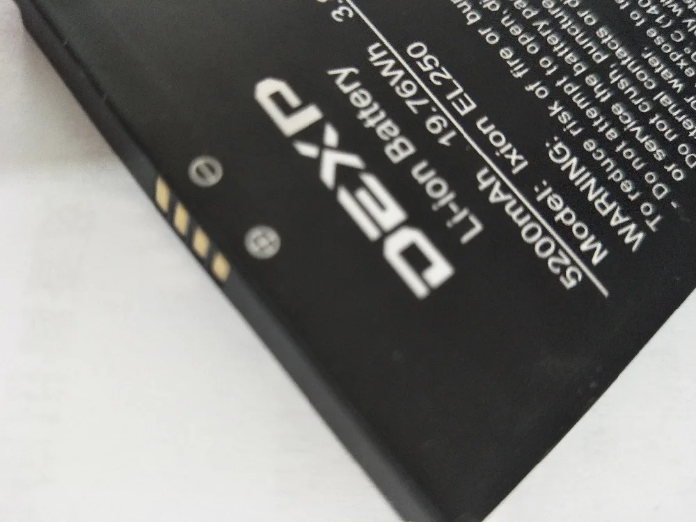 AZK новый аккумулятор 3 8 в 5200 мАч Сменный для DEXP IXION EL250 AMPER E Phone|battery for|battery 3.8v3.8v battery |