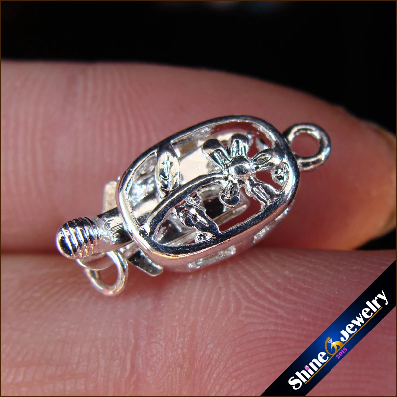 Оптовая продажа 1 струна Филигранное серебряное покрытие Цветочная коробка