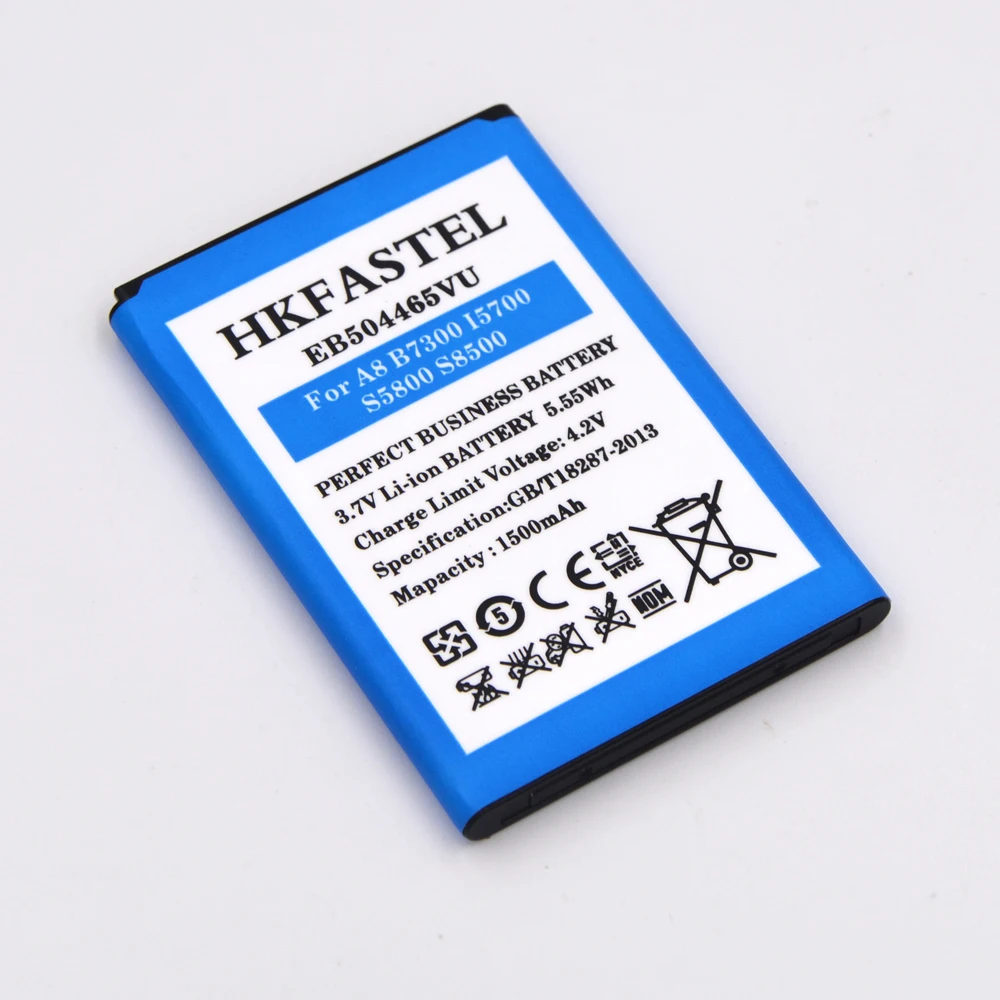 Новый аккумулятор EB504465VU для сотового телефона Samsung A8 B7300 GT-B7300 i8910 GT-i8910 i5700 S5800 S8500