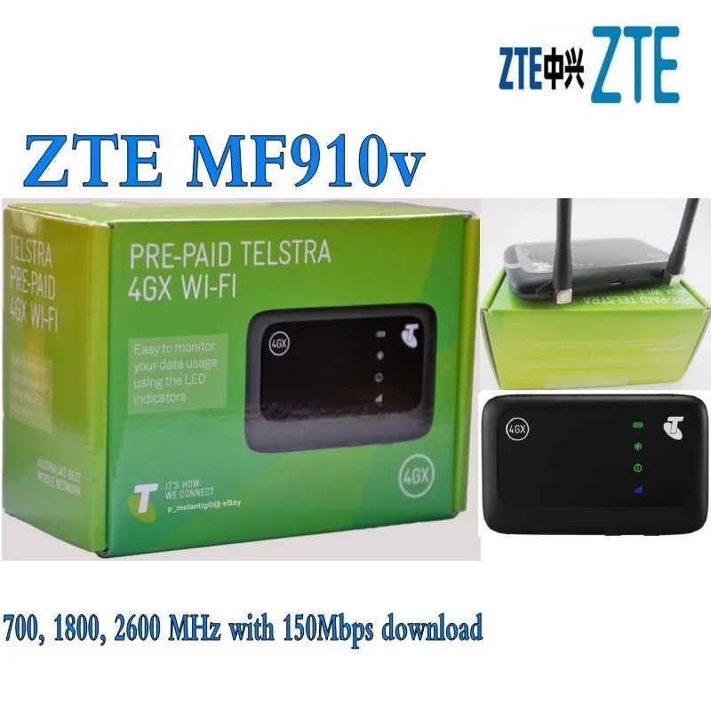 Лот из 10 шт разблокированный ZTE Hotspot MF 910v 150 Мбит/с карманный 4G мобильный модем