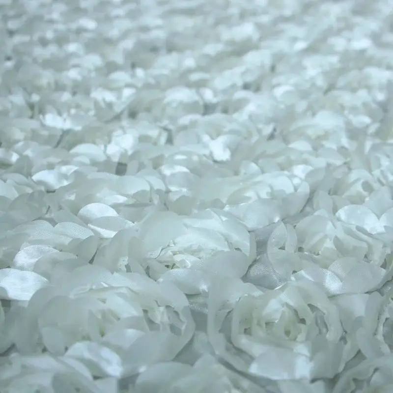 Атласный 3D Цветочный узор розы для вечерние украшение стола тканевый ковер