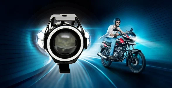 Светодиодный противотуманный светильник s для moto rcycles U11 Angel Devil Eye, светодиодный фонарь, головной светильник, мото rcycle, скутер, фары мотоцикла, лампы, мото передний светильник