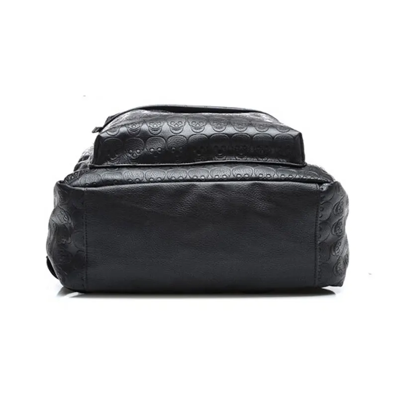 Высококачественный Женский рюкзак из искусственной кожи с заклепками и черепом