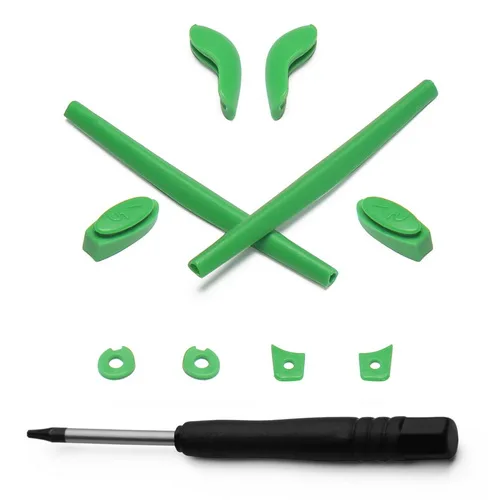 Green and T6 Mryok Замена Earsocks и Носовые фиксирующие накладки и Установка винт водительский инструмент T6 для-солнцезащитные очки Oakley Джульетта X-металлический корпус - Цвет линз: Green and T6