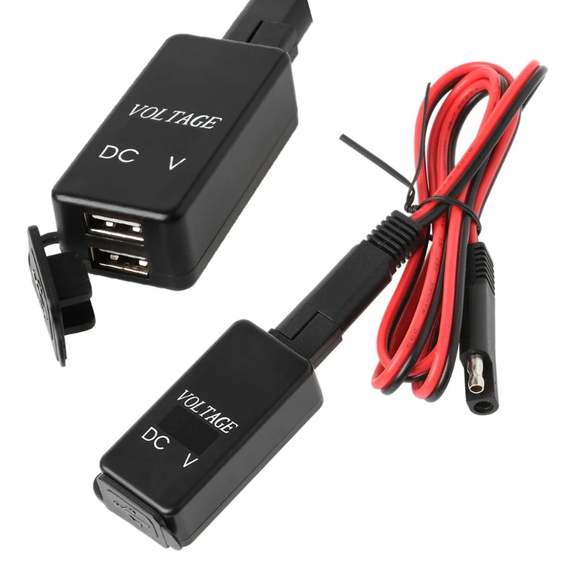 2019 Водонепроницаемый 12V автомобиль мотоцикл SAE USB Зарядное устройство вольтметр