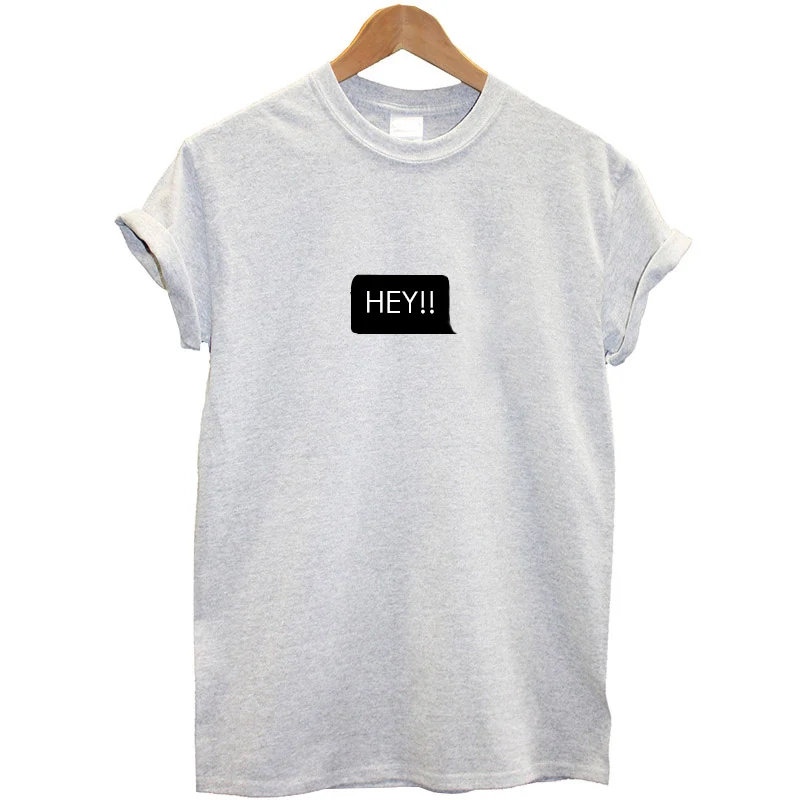 New Arrival Women Maroon T-shirt Printing Hey Funny Summer Tops Streetwear Casual Tee Shirt Femme Plus Size Clothes Brand | Женская