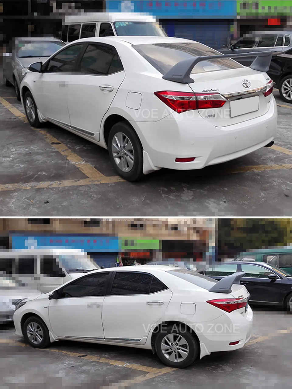 VOE Corolla ABS пластиковый Неокрашенный спортивный стиль автомобильный Стайлинг задний спойлер для Toyota Corolla 2003