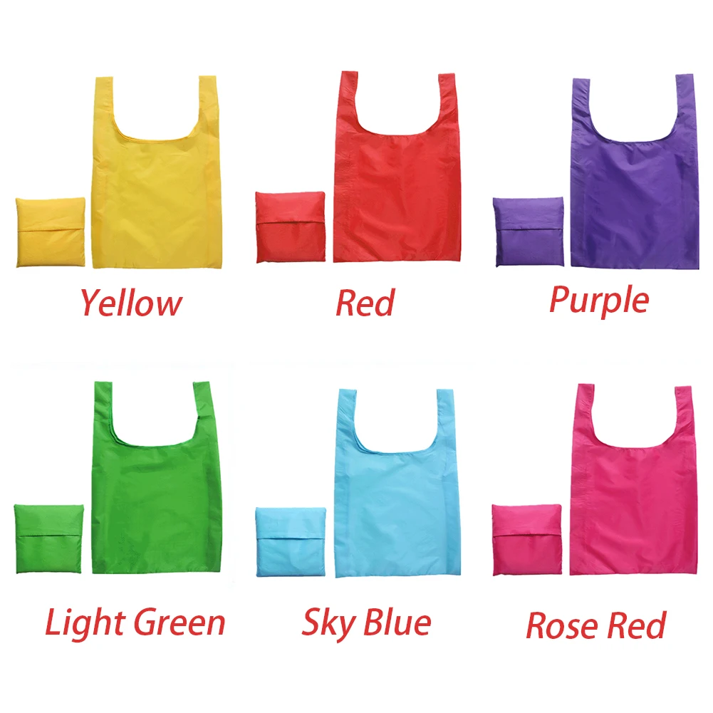 Складная вместительная сумка для покупок Экологически чистая ткань Оксфорд