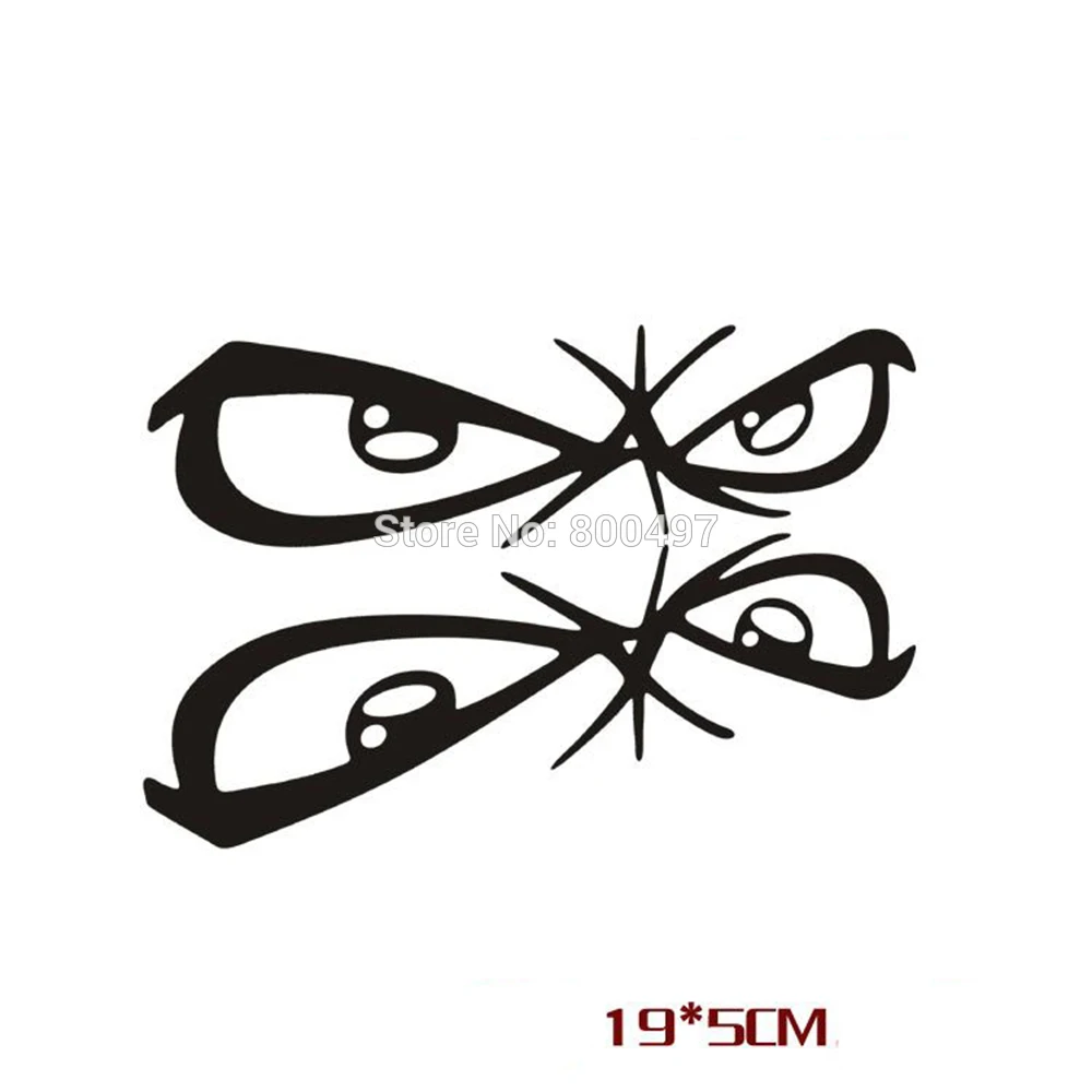 Автомобильные наклейки на зеркало заднего вида 2 шт. забавные с изображением