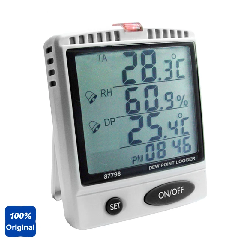 Настольный монитор точки росы измеритель влажности WBGT тестер SD карты Datalogger AZ-87798 |