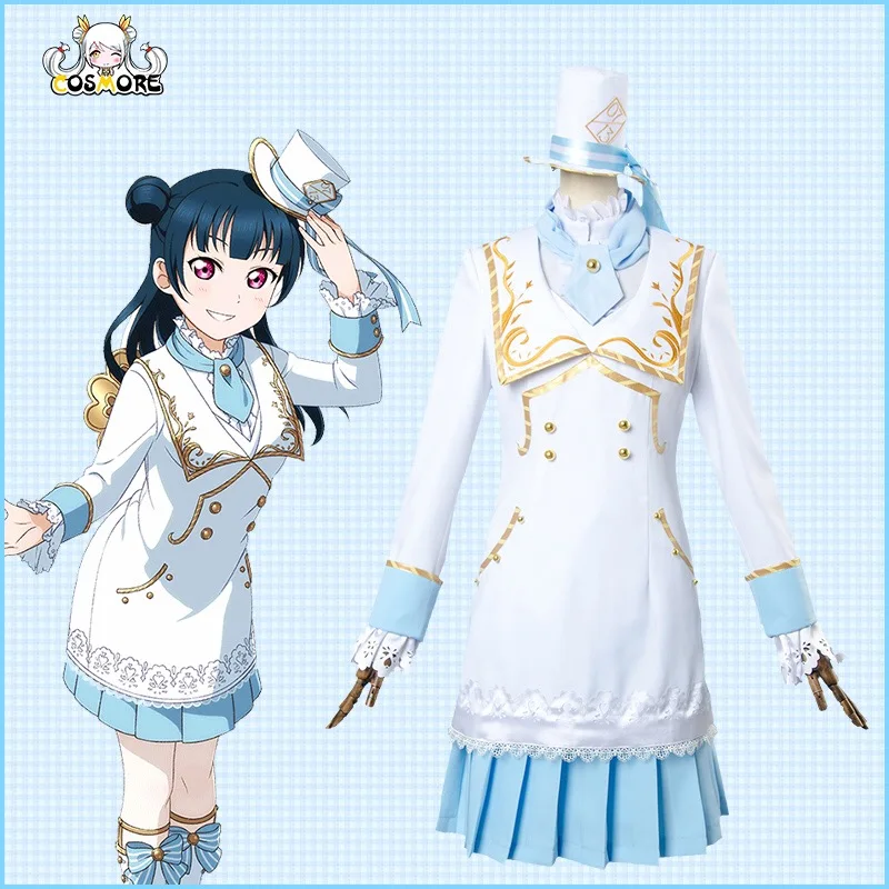 [Сток] аниме Aqours Love Live Sunshine! Tsushima Yoshiko Wonderland Алиса Maidservant unimour косплей костюм Рождество