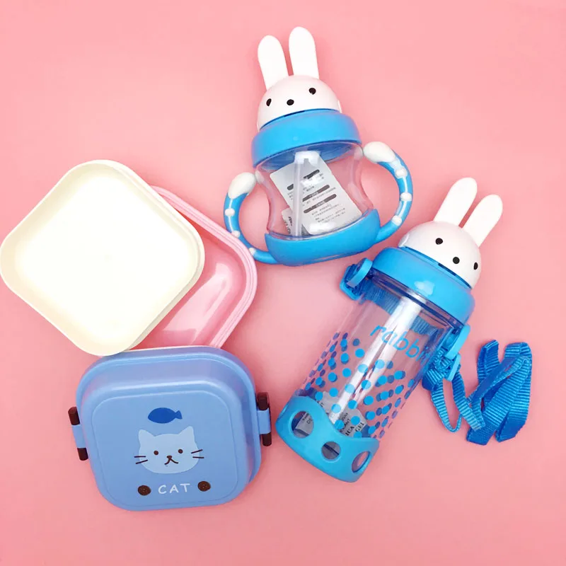 3 шт./компл. мультяшный Ланч бокс для детский пищевой контейнер двойной