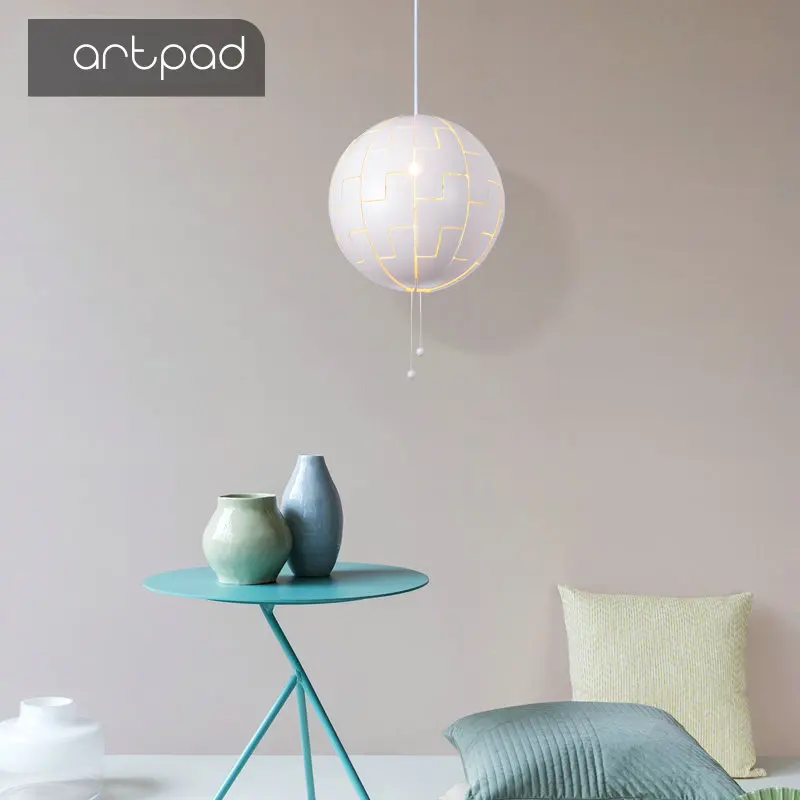 Artpad 5 Вт Современная деформационная подвесная Светодиодная лампа круглая белая
