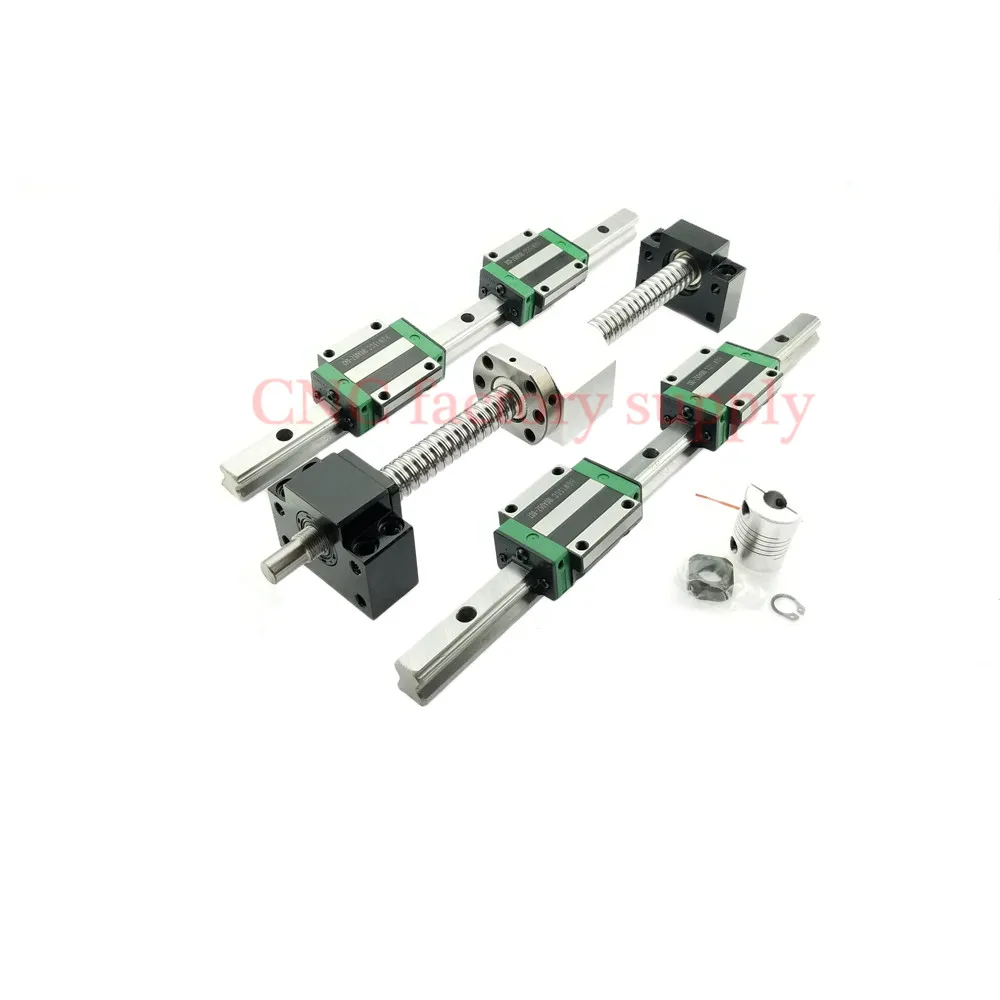 

3D print parts CNC router SFU1605-L-850mm 900mm 950mm 1000mm ballscrew set+HGR15 linear rail+HGH15CA carriage or HGW15CA block