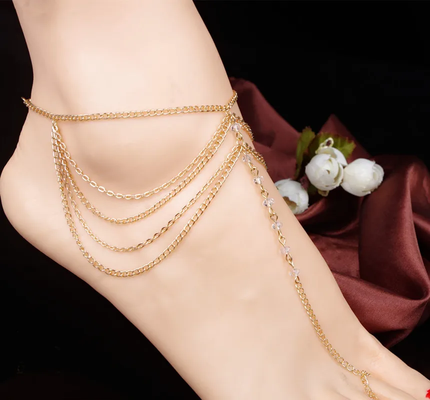 Новинка пляжные босоножки ювелирные изделия элегантные пикантные женские