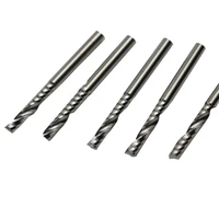 5pcs one flute 3 175 x 17mm cnc router spiral bits carbide engraving tool cutting acrylic pvc wood cutter