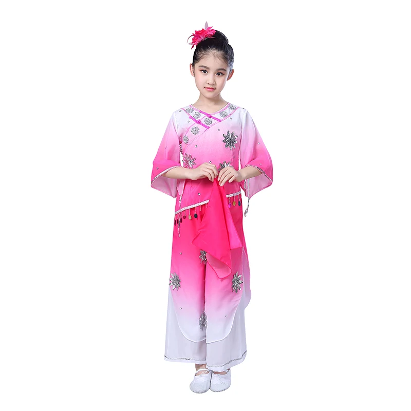 Детские Классические танцевальные костюмы для девочек жасминовая танцевальная