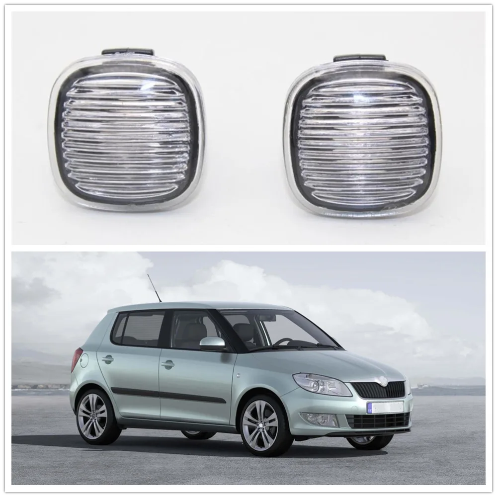 2 шт. для Skoda Fabia MK2 Facelift 2010 2011 2012 2013 2014 2015 автомобильный Стайлинг боковой маркер
