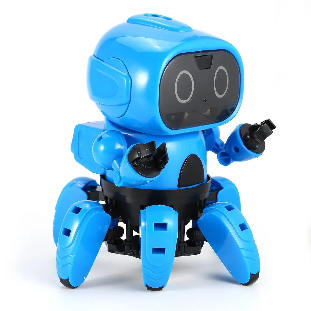 Умная Индукционная 6 брюки с широкими штанинами электрический RC робот "сделай сам" в разобранном виде комплект жест Сенсор обходом препятствий для дистанционного Управление игрушки