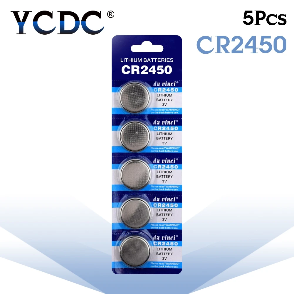 5шт./упак. CR2450 кнопочные батареи KCR2450 5029LC LM2450 монетная литиевая батарея 3 в CR 2450 для