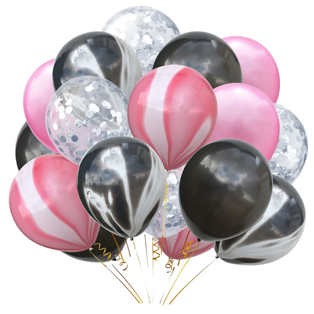 20 шт. 12-дюймовые латексные шарики голубой агат воздушный шар Конфетти букет для