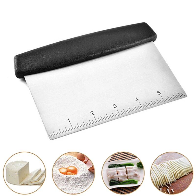 1 шт. из нержавеющей стали для пиццы Тесто скребок резак выпечки лопатки теста