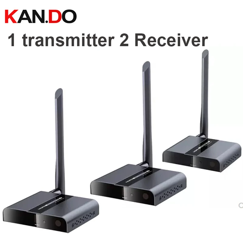 388M 50Meter 1TX + 2RX Wireless HDbitT HDMI 1080P Extender Transmitter & Receiver Wireless HDMI Transmitter Reciver Kit