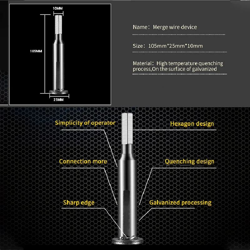 

1Pcs Automatic Electrical Wire Stripper Line Device Multi function Wire Cable Peeling Twisting Connector