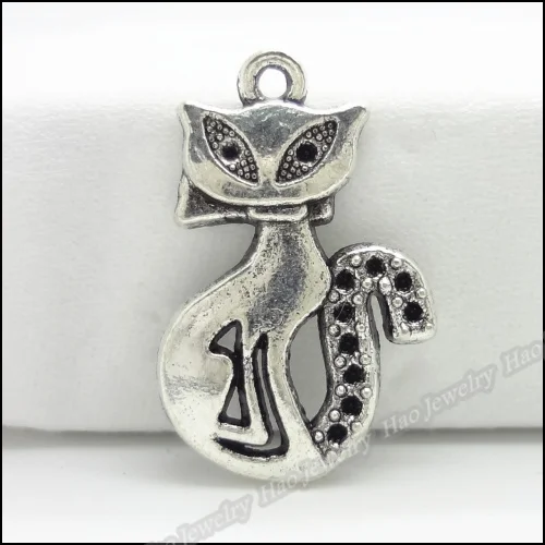80 шт. винтажные подвески подвеска в виде кота тибетский серебряный сплав цинка