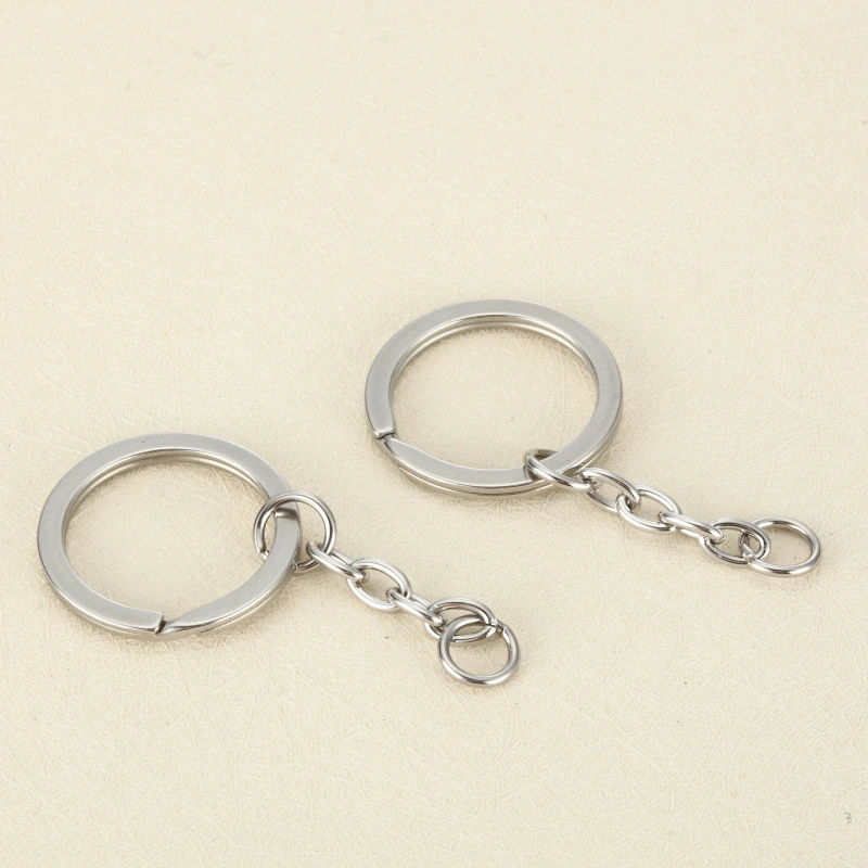 

20pcs/lot 25mm stainless steel key chain rings G2559- high polished stainless steel keychain