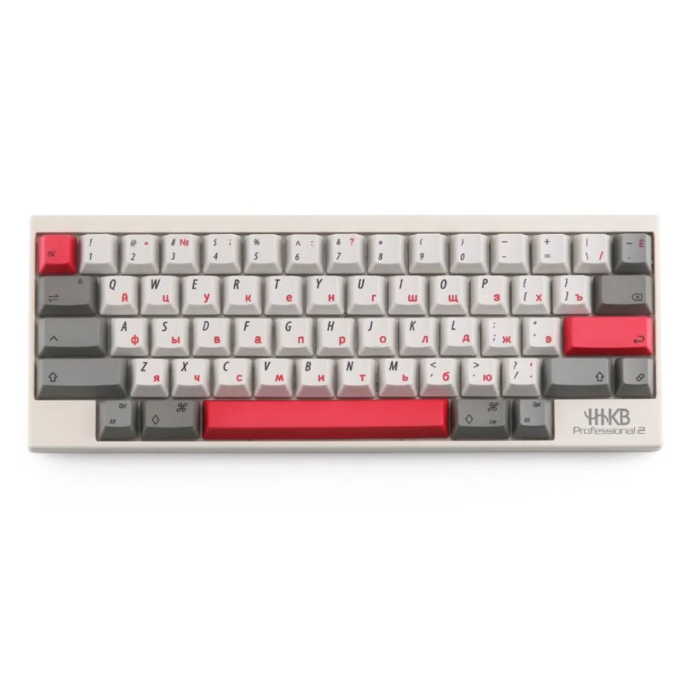 Электростатические емкостные EC русские брелки Dye-sub 60 клавиш совместимы с HHKB
