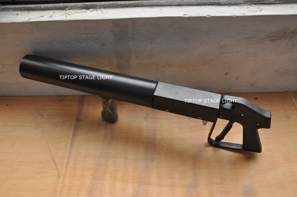 Дешевые 1 шт ручной CO2 Jet спецэффекты пушки с бак для углекислого газа обратно