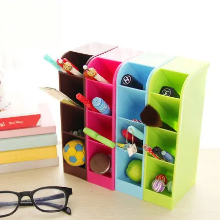 4 шт./компл. креативный пластиковый держатель для ручек настольный органайзер