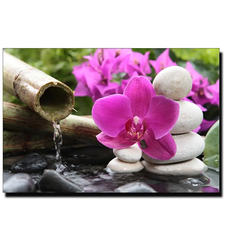 Картина на стену с цветочным принтом Современная фиолетовая орхидеи цветочный