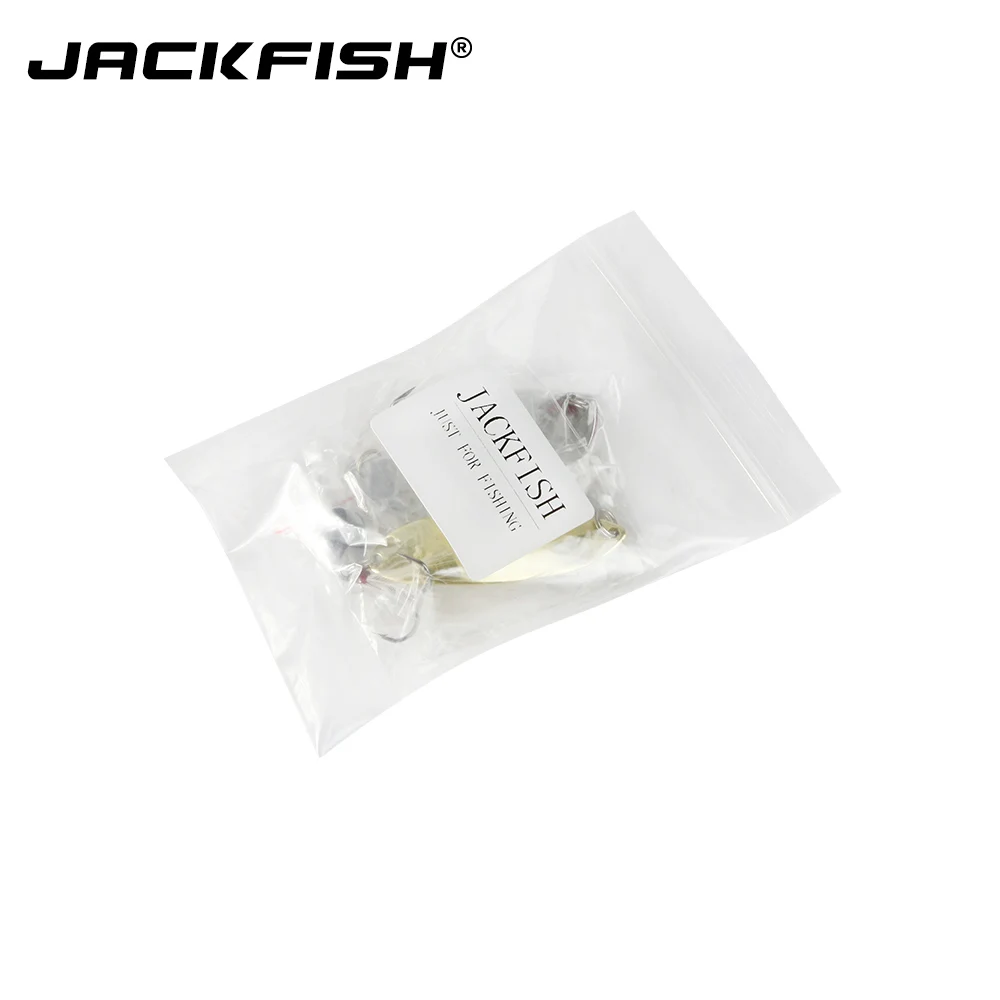JACKFISH 5 шт./лот металлические блестки рыболовная приманка жесткие Наживки Тройной
