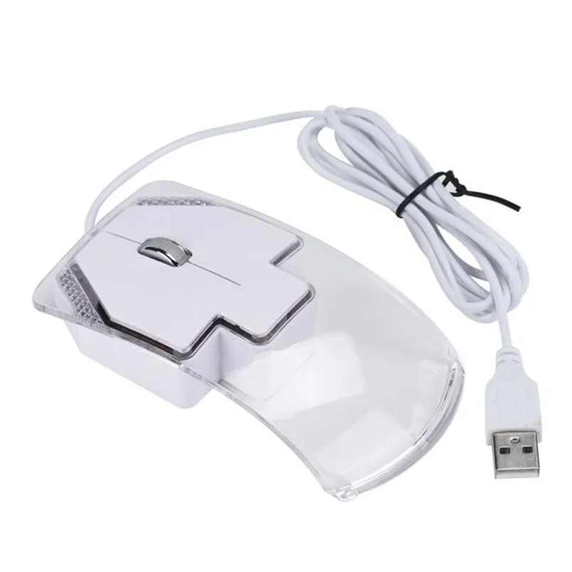 Многоразовая игровая мышь 1600 DPI оптический USB светодиодный Проводная Мыши для ПК