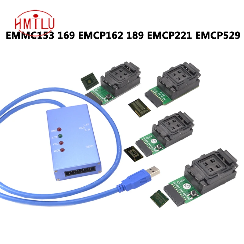 EMMC153 169 EMCP162 189 EMCP221 EMCP529 разъем 6 в 1 восстановление данных Инструменты для телефона