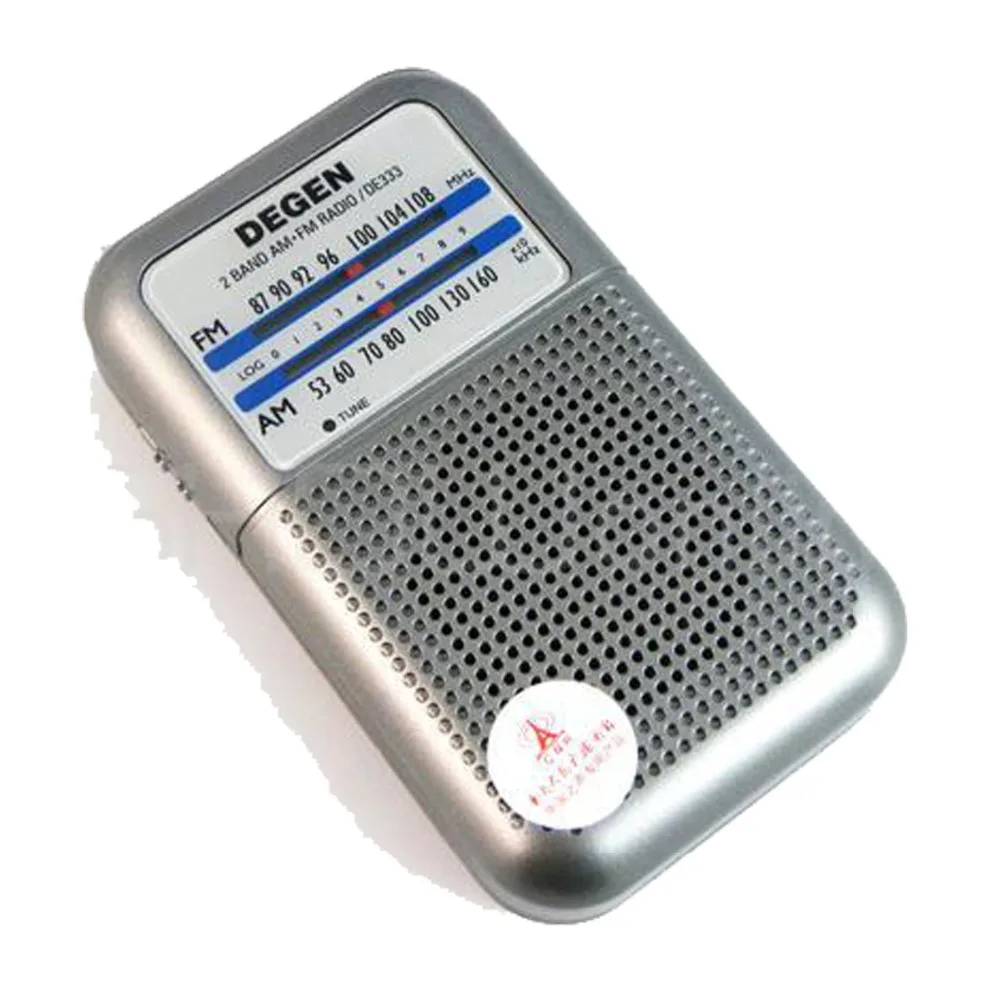 3 шт. Degen радио DE333 FM AM приемник мини ручка Портативный двойное магнитофон с fm
