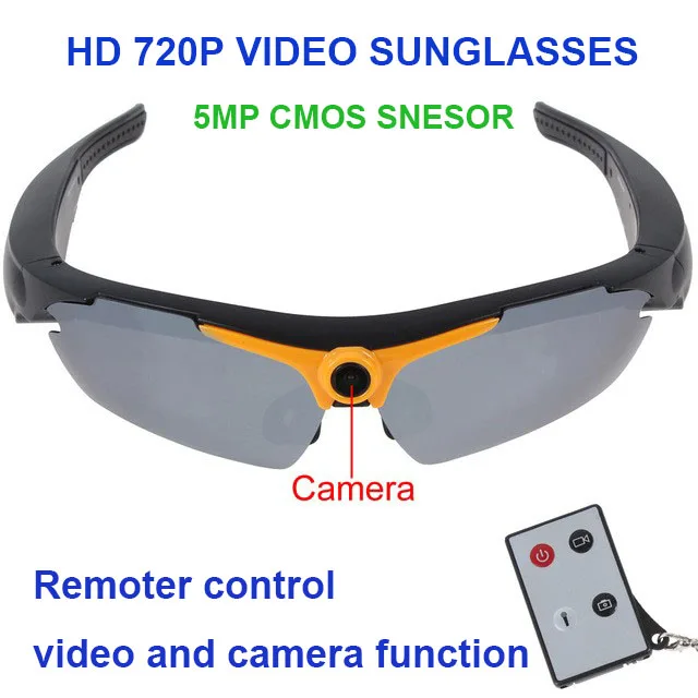 HD 720P 5MP камера видео пульт дистанционного управления угол обзора 170 градусов умная электроника стекло солнцезащитное стекло es - Цвет: Цвет: желтый