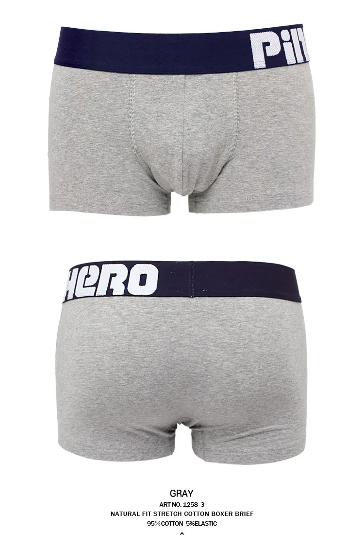 Hot sale PINK HERO men underwear Hot Cheap New Style Cotton Color Together Men's Brand Boutique Underwear Wholesale Boxer