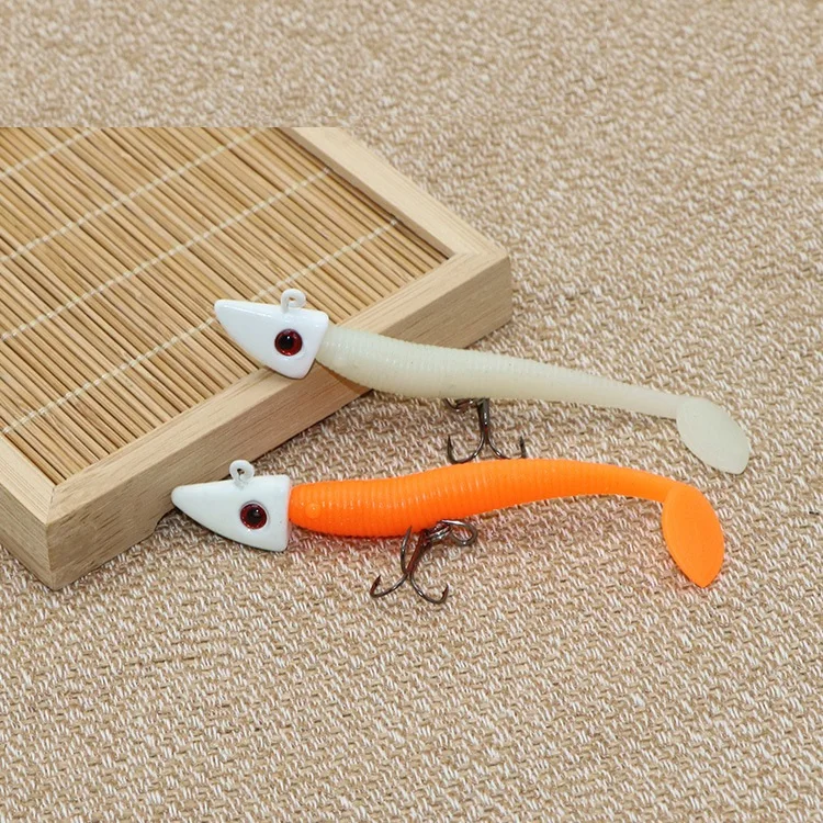 Рыболовные приманки блесна Мягкая приманка 3D воблер с глазами пластиковой