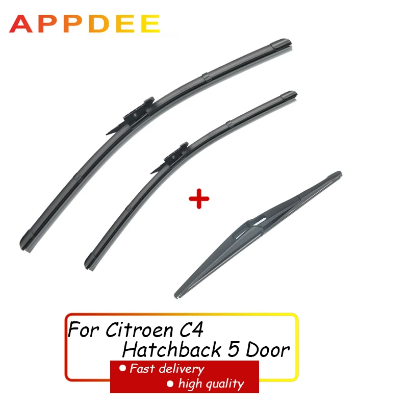 Набор щёток стеклоочистителя APPDEE для Citroen C4 Hatchback 5 дверей 2004 10 1 го поколения 28/24/12