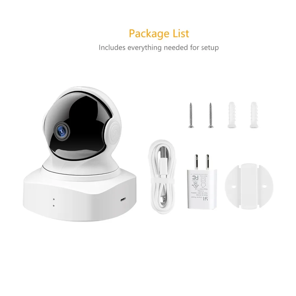 Домашняя камера видеонаблюдения YI Cloud 1080P HD беспроводная ip панорамирование